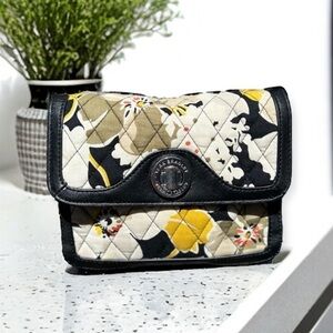 🌻Vera Bradley "Patricia" Crossbody in Dogwood with Leather Trim